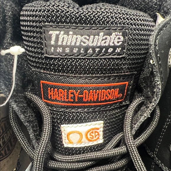 Harley-Davidson Lace Up Men's Size 9 Black Steel Toe Boots - Picture 5 of 13